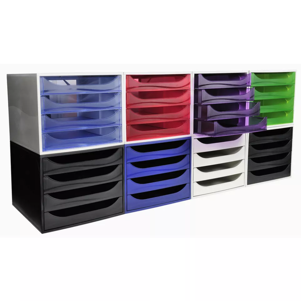 ECOBOX Drawer set 4 dr. ECOBlack...