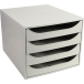 ECOBOX set 4draw. OFFICE grey/night blue/ Pc.