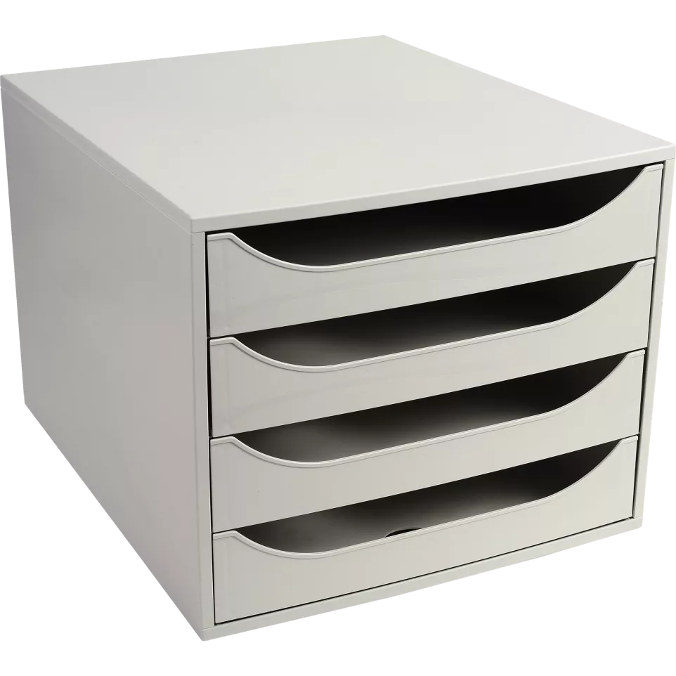ECOBOX set 4draw. OFFICE grey/night...