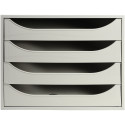 ECOBOX set 4draw. OFFICE grey/night blue/ Pc.