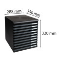Module de classement Modulo Ecoblack 10 tiroirs ouverts/ Pce