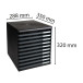 Module de classement Modulo Ecoblack 10 tiroirs ouverts/ Pce