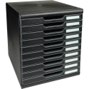 Module de classement Modulo Ecoblack 10 tiroirs fermés/ Pce