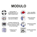 Module de classement Modulo Ecoblack 10 tiroirs fermés/ Pce