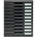 Module de classement Modulo Ecoblack 10 tiroirs fermés/ Pce