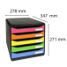 BIG-BOX PLUS black/glossy ocean blue/ Pc.