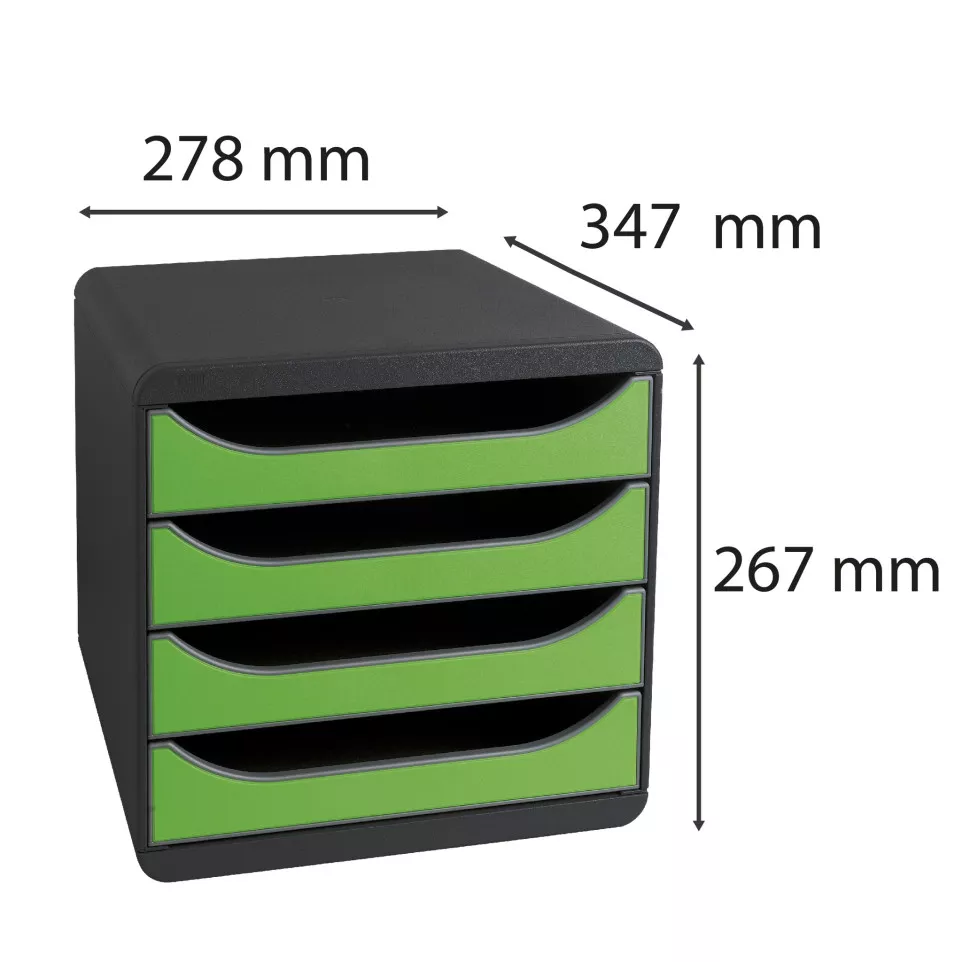 BIG BOX Iderama zwart/appelgroen-/ St.