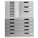 MODULO A3 (10 drawers) light grey/blue/ Pc.