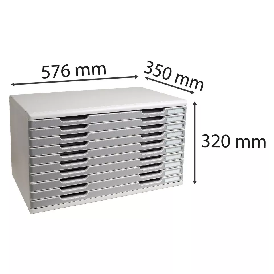 MODULO A3+ 10 laden-lichtgrijs...