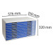 Module de classement Modulo Office 10 tiroirs A3/ Pce