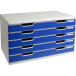 MODULO A3 (5 drawers) light grey/blue/ Pc.
