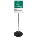 Presentatiestaander-PLEXI/ALU A3 staand/ St.