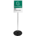 Presentatiestaander-PLEXI/ALU A3 staand/ St.