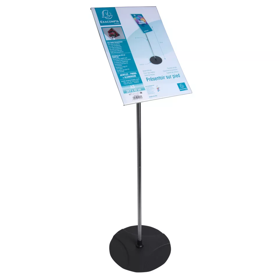 Floor sign holder ACRYLIC/ALU...