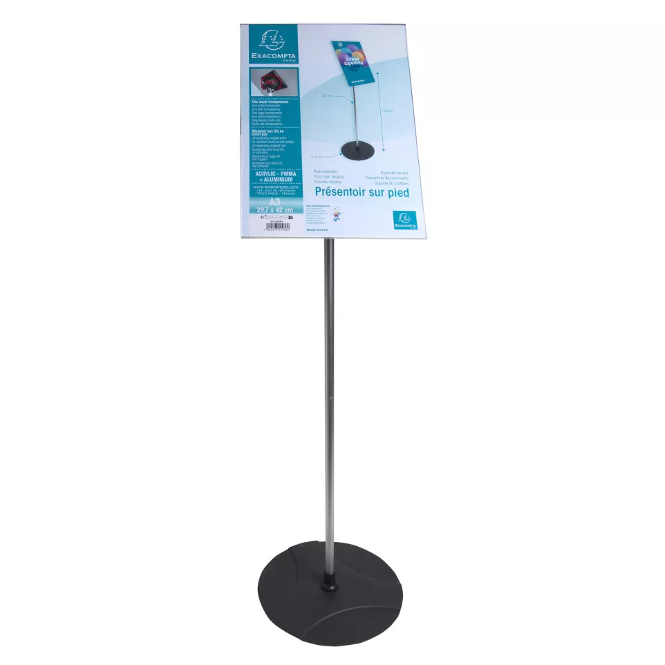 Floor sign holder ACRYLIC/ALU...