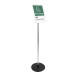 Floor sign holder ACRYLIC/ALU A4portrait/ Pc.