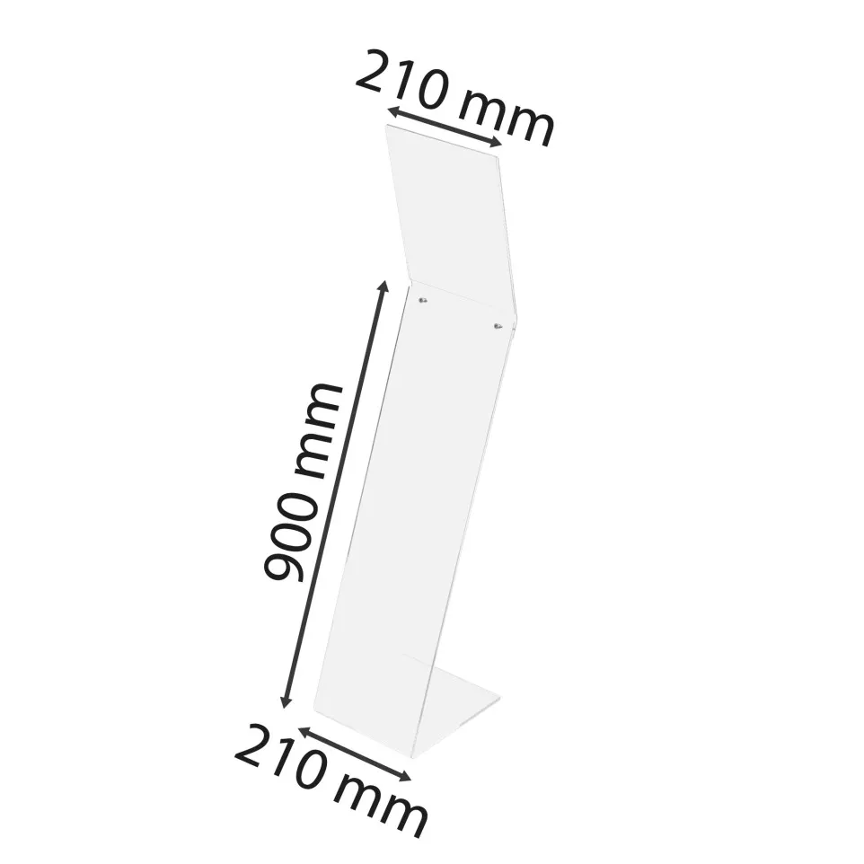 Freestanding acrylic display stand...
