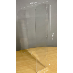 Exacompta - réf. 80058D - ExaScreen Barrière de protection contre les éternuements et les postillons - Vitrine Pare-Haleine ou h