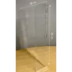 Exacompta - réf. 80058D - ExaScreen Barrière de protection contre les éternuements et les postillons - Vitrine Pare-Haleine ou h