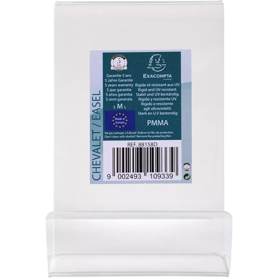 Easel holder size M clear/ Pc.