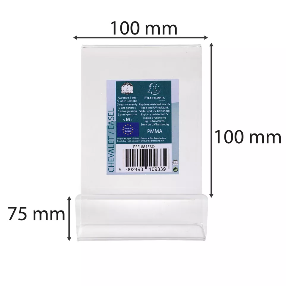 Presentatiesteun maat M transparant-/...