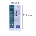Stand-up sign holder DL clear/ Pc.