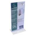 Stand-up sign holder DL clear/ Pc.