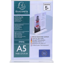 Folderhouder T A5 ve-rticaal transparant/ St.