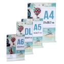 Folderhouder T A5 ve-rticaal transparant/ St.