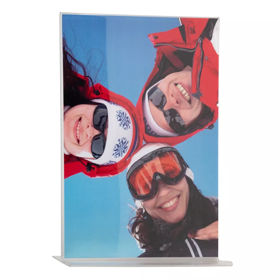 Stand-up sign holder A4 clear/ Pc.