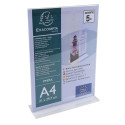 Stand-up sign holder A4 clear/ Pc.