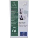 Slanted sign holder DL clear/ Pc.