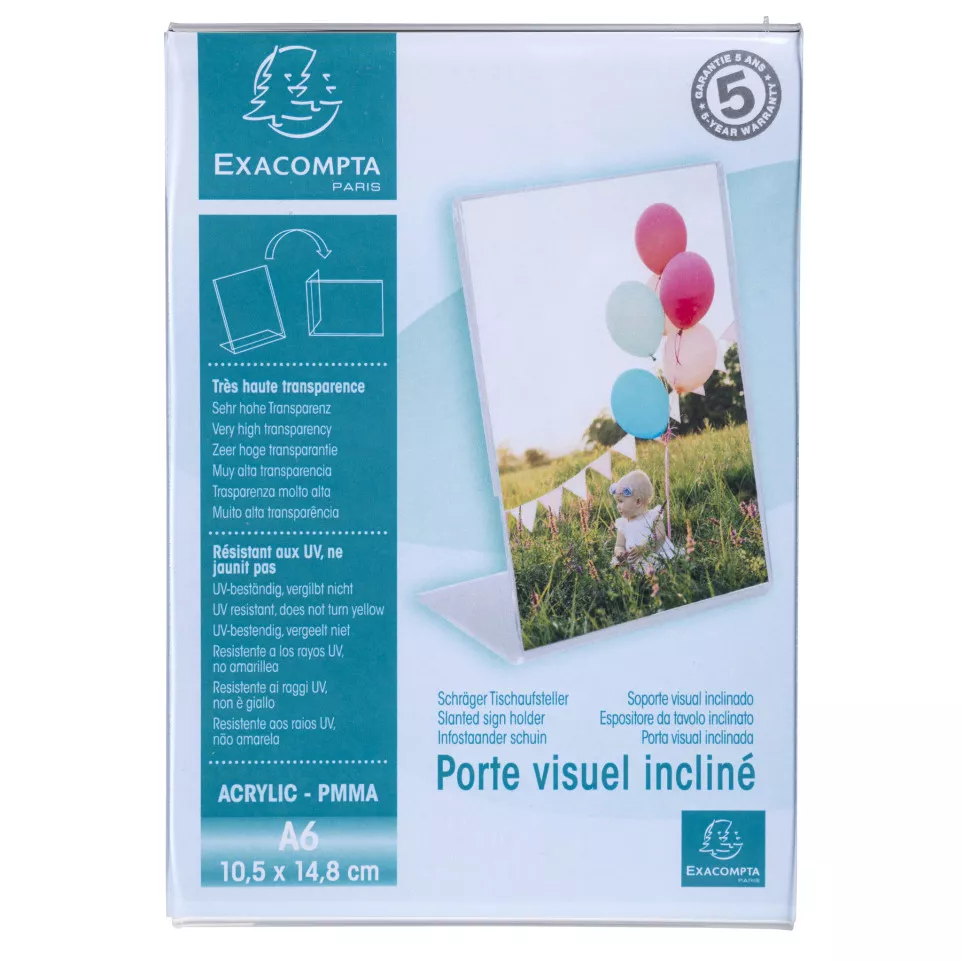 Exacompta A6 Tilted Sign Holder/ Pc.