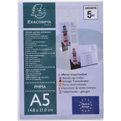 Slanted sign holder A5...