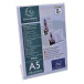 Slanted sign holder A5 clear/ Pc.