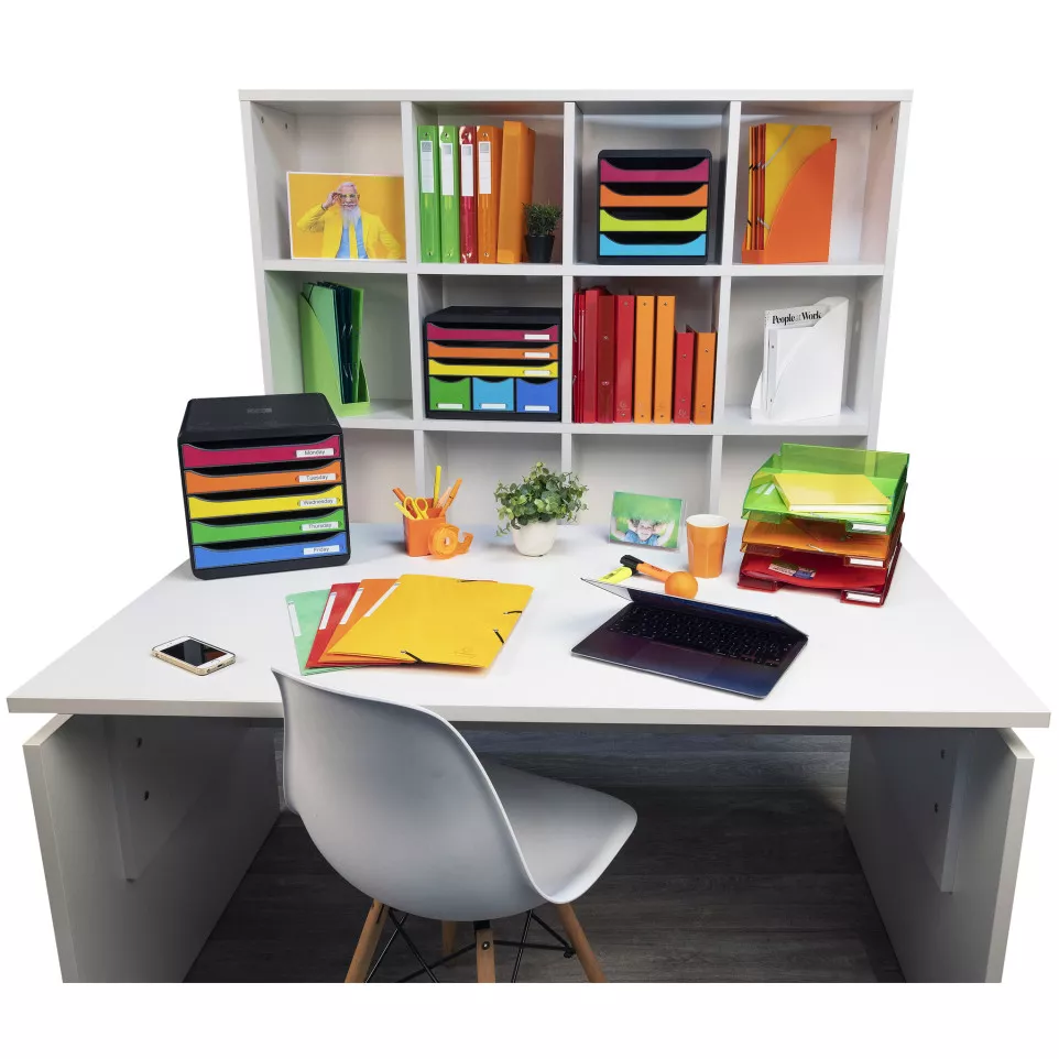 Slanted sign holder A5 clear/ Pc.