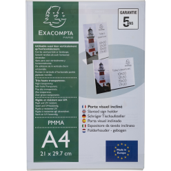 Slanted sign holder A4...