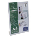 Slanted sign holder A4 clear/ Pc.