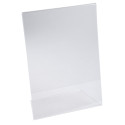 Slanted sign holder A4 clear/ Pc.