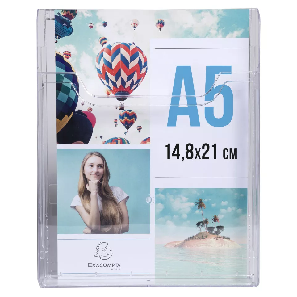 Vertical wall literature holder A5/ Pc.