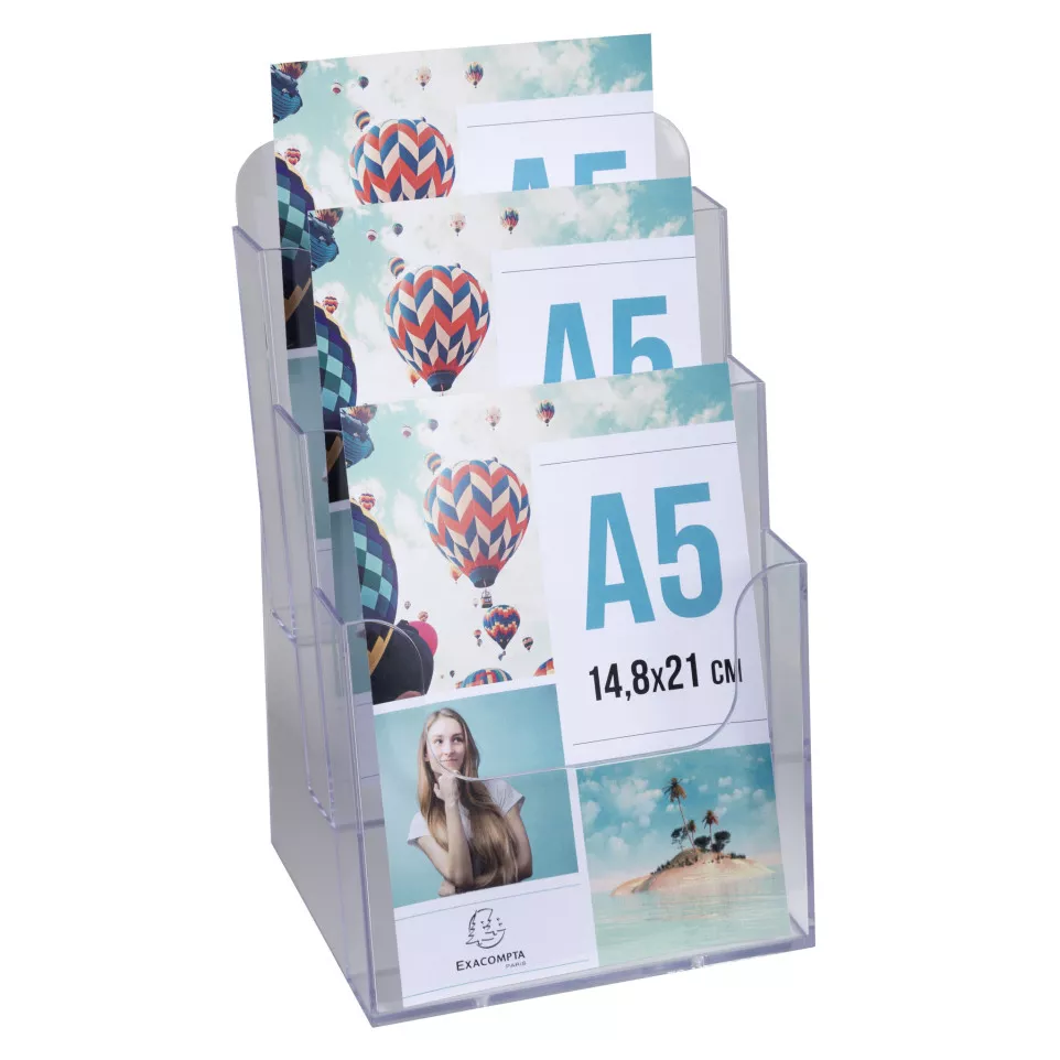 Literature holder 3 sections A5/ Pc.