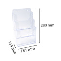 Literature holder 3 sections A5/ Pc.