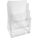 A4 Counter display w. 3 pockets clear/ Pc.