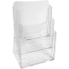 A4 Counter display w. 3 pockets clear/ Pc.