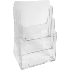 A4 Counter display w. 3 pockets clear/ Pc.