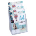 A4 Counter display w. 3 pockets clear/ Pc.