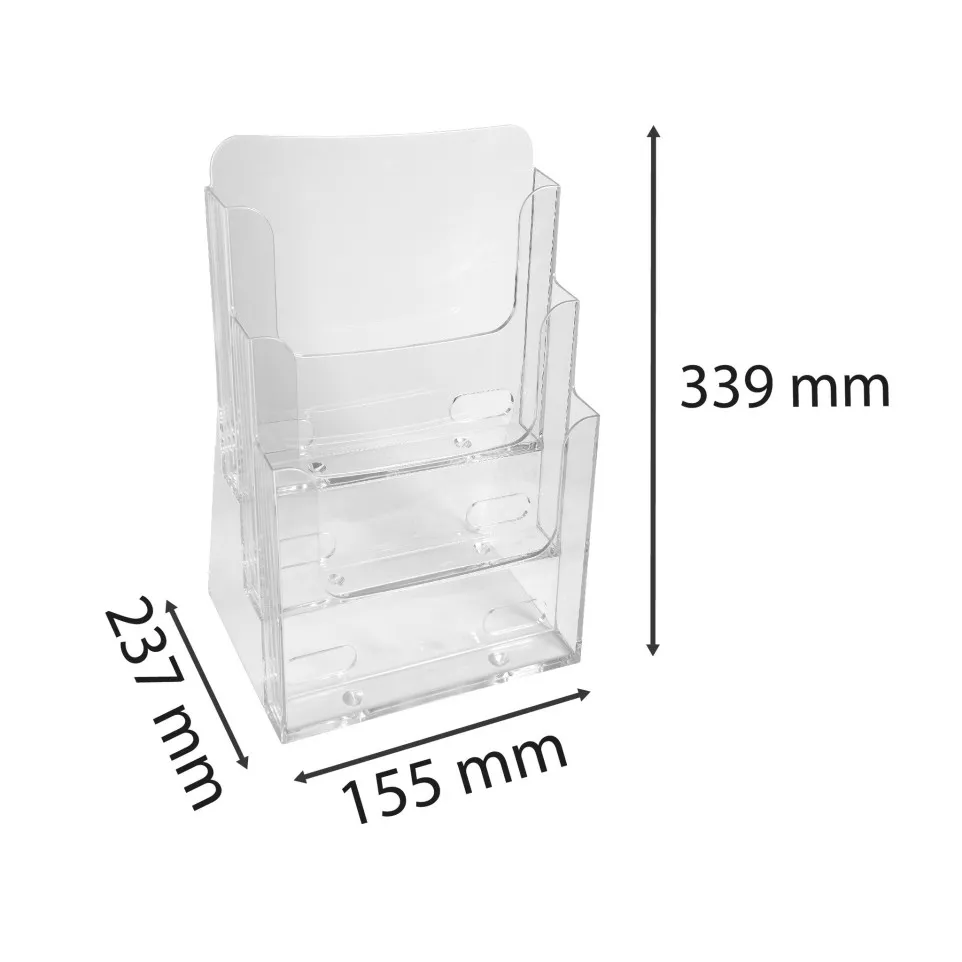 A4 Counter display w. 3 pockets...