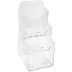 Distributeur de prospectus 3 compartiments DL (10X21cm)/ Pce