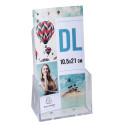 Distributeur de prospectus 1 compartiment DL (10X21cm)/ Pce