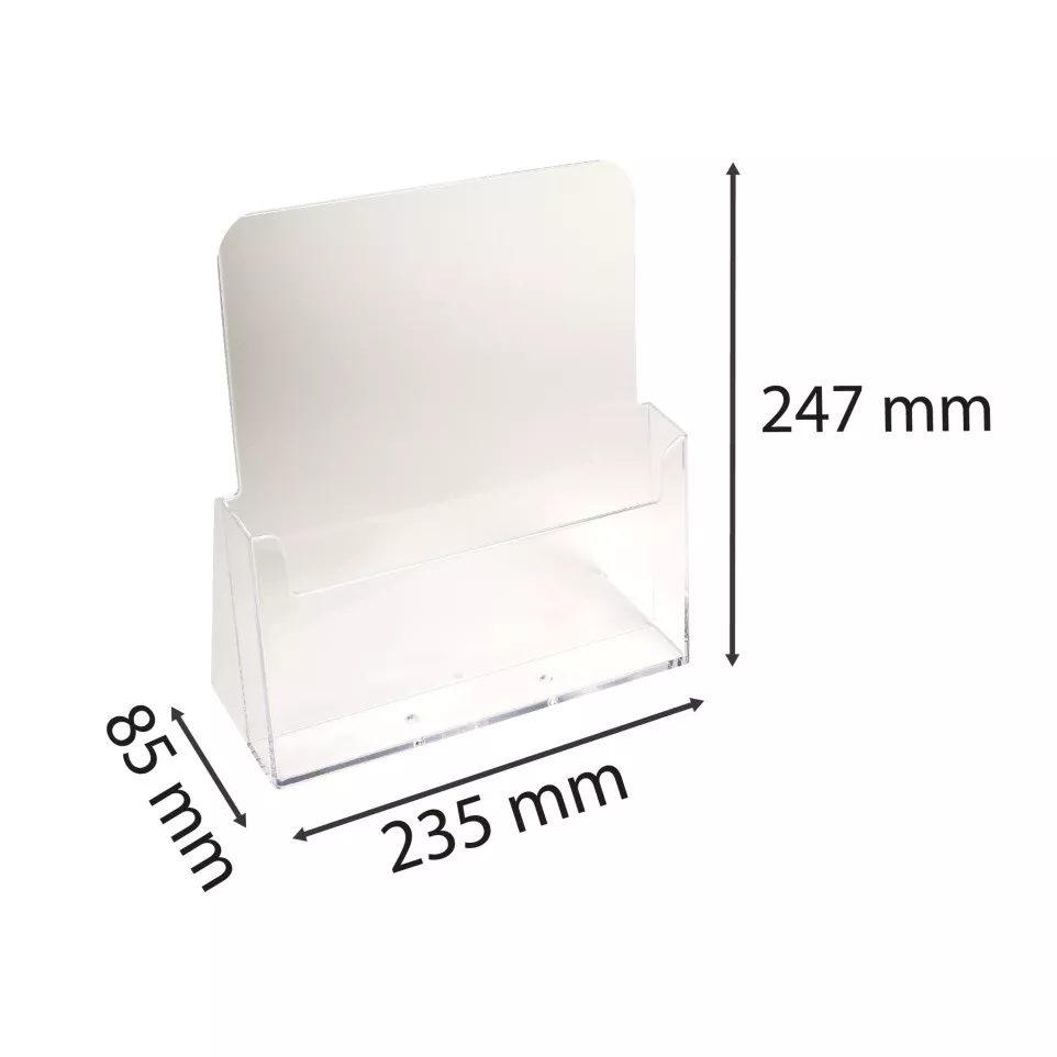 A4 Counter display w. 1 pocket clear/...